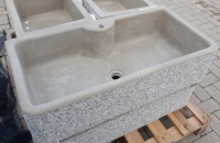 Lavandino in cemento vasca grande con foro - Crear Arredo Esterni e Giardino