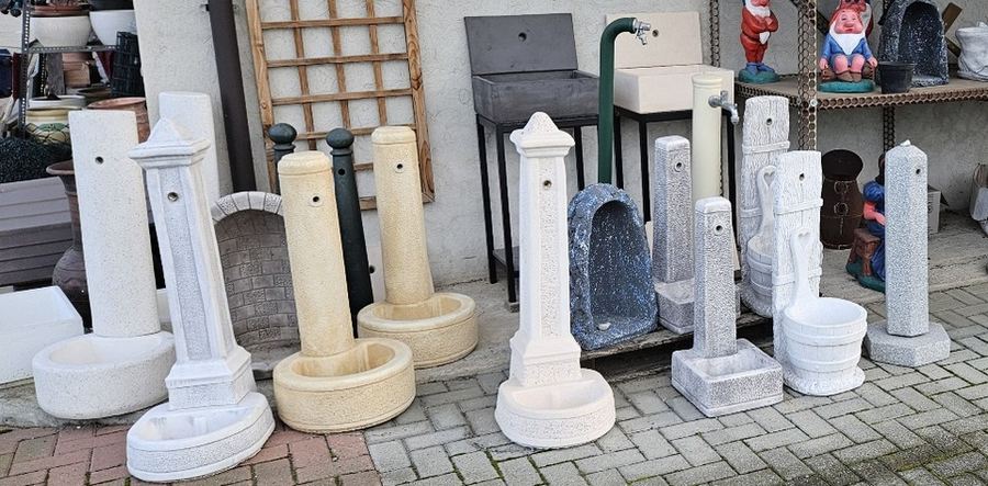 fontanelle in cemento per giardino