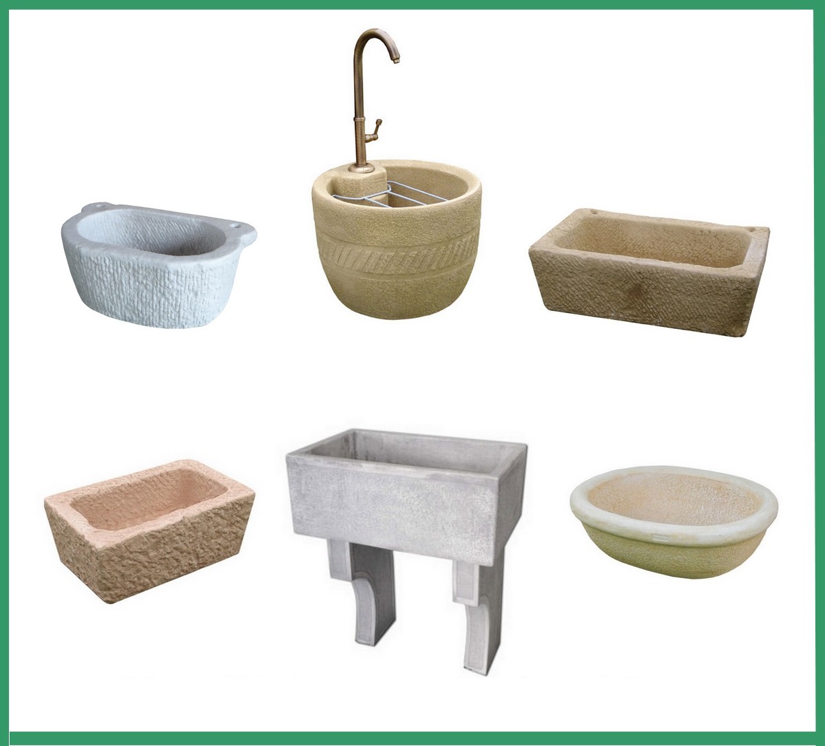 vasche lavelli lavatoio in cemento - Crear Arredo Esterni e Giardino
